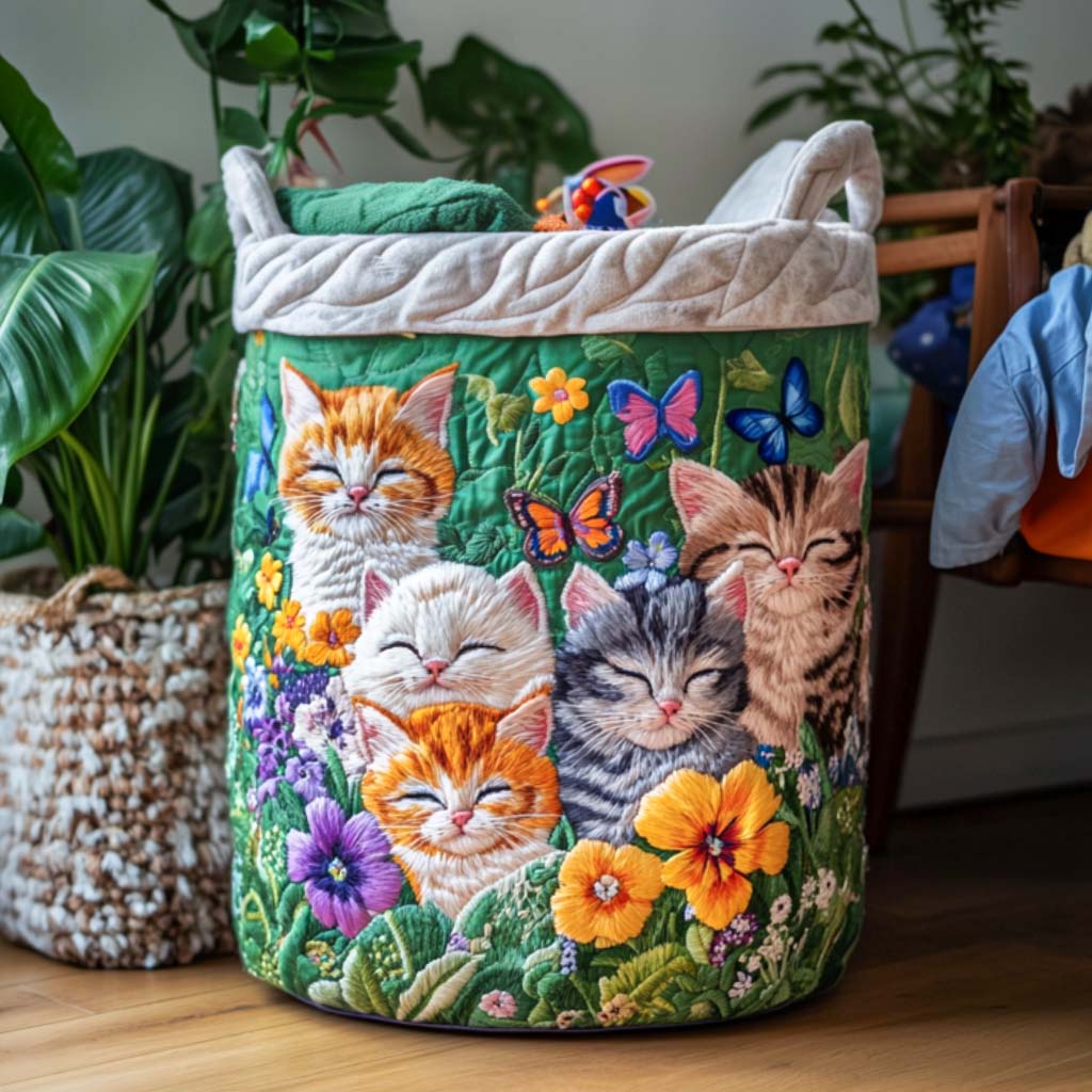 Handgjord Tvättkorg - Kattmyshörna