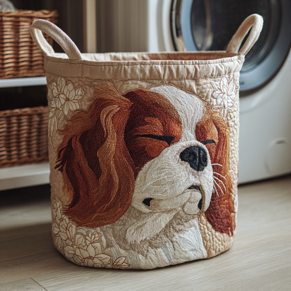 Handgjord Tvättkorg - Cavalier King Charles
