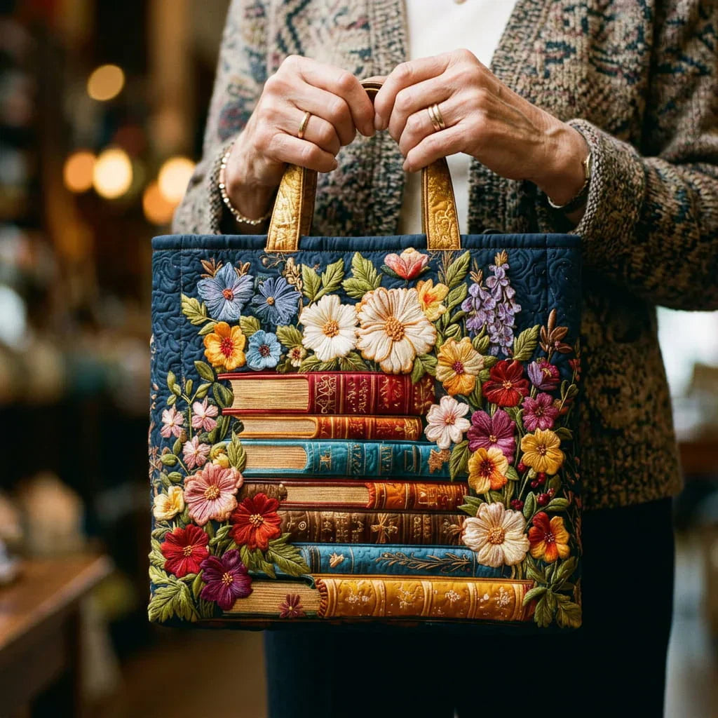 Handgjord Väska - BLOMSTERBIBLIOTEKET