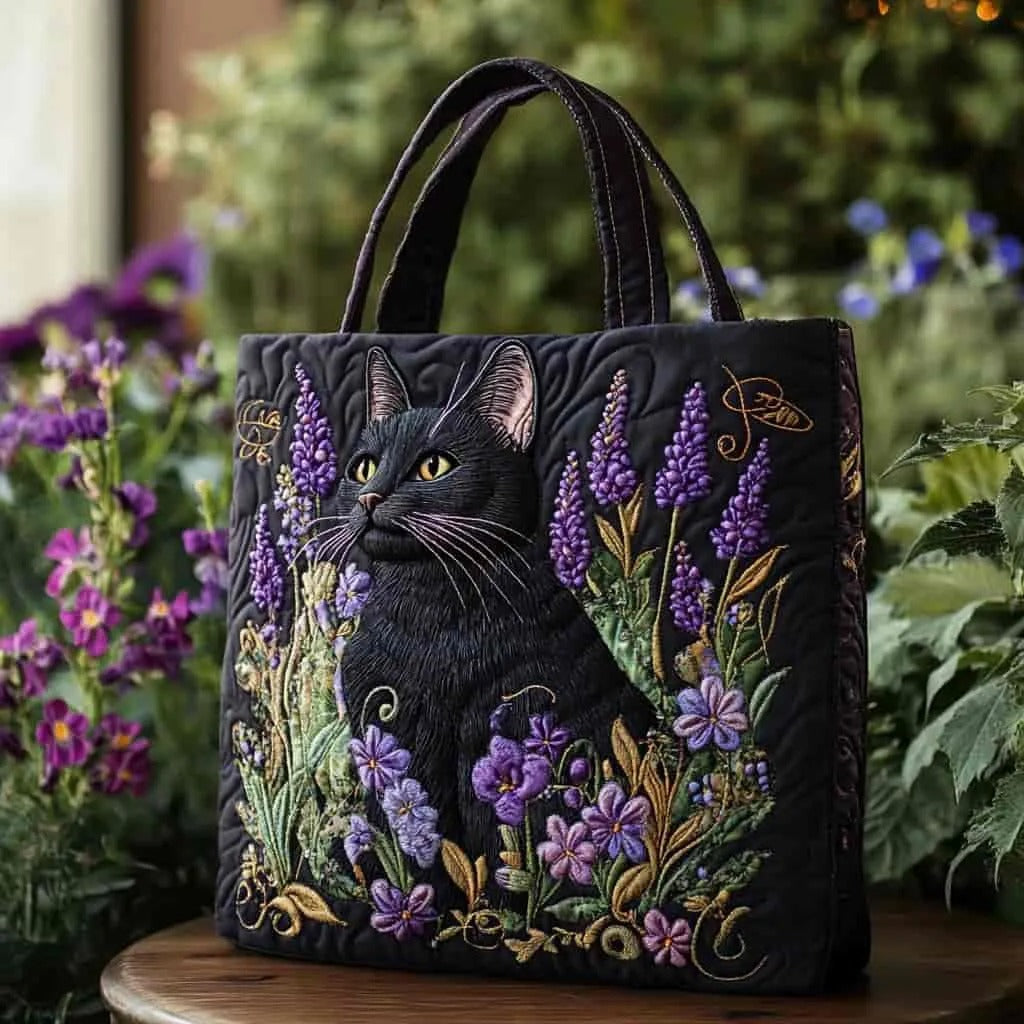 Handgjord Väska - Den svarta kattens design